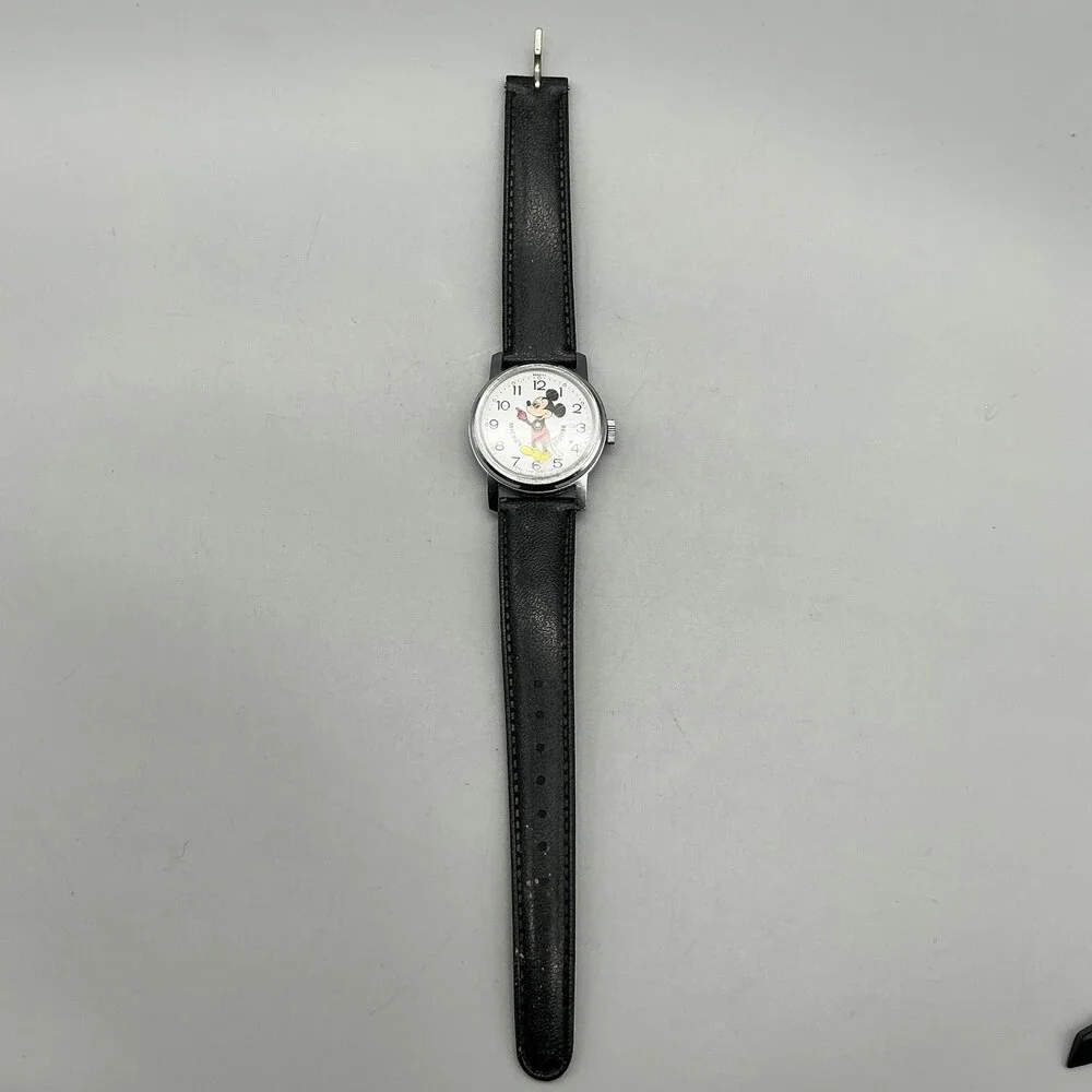 Vintage Bradley Mickey Mouse Womens Watch 29mm White Dial Manual For Parts